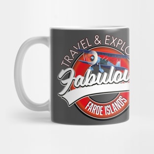 travel explore fabulous Faroe Islands logo Mug